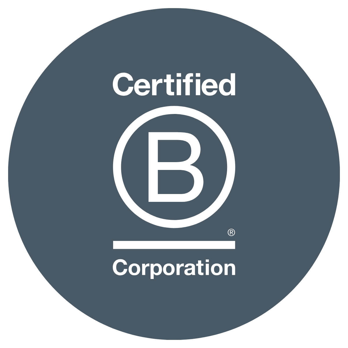 Bcorp logo in circle