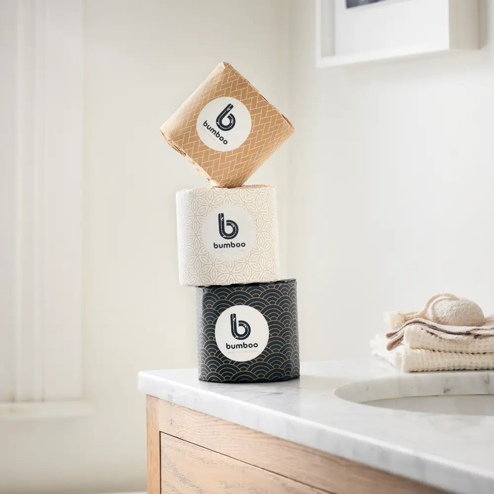 Premium 100% Bamboo Toilet Paper - Double Length Rolls, toilet paper